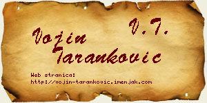 Vojin Taranković vizit kartica